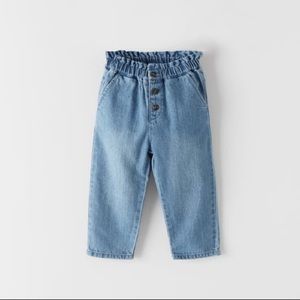 NWT Zara Mom Jean culottes, size 9-12 months